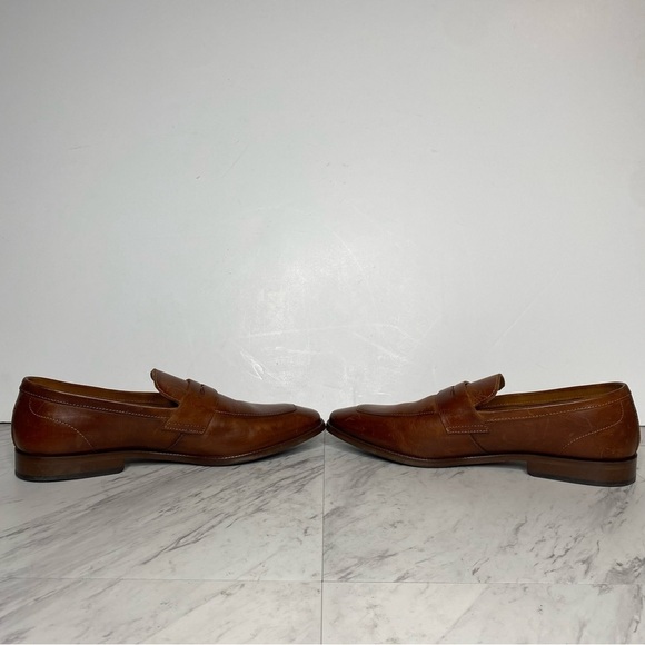 Steve Madden Darlton Cognac Leather Men’s Penny Loafer 10D - Picture 5 of 14